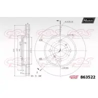 Тормозной диск MAXTECH I1X1T8L 1194807233 8635 22 863522.0000