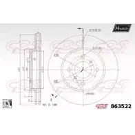Тормозной диск MAXTECH 86 3522 863522.0080 1194807235 5P5WI