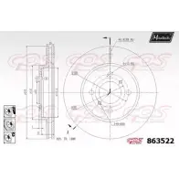 Тормозной диск MAXTECH 86 3522 863522.6880 TSGEFN0 1194807237