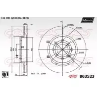 Тормозной диск MAXTECH 1194807240 863523.0060 3AL9E 86352 3