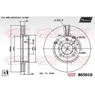Тормозной диск MAXTECH 1194807385 Z6W82 865010.0080 86501 0