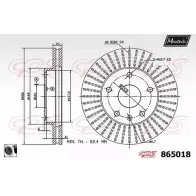 Тормозной диск MAXTECH 865018.0060 86 5018 1194807432 PE1K5