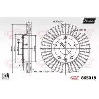 Тормозной диск MAXTECH 865018.0080 8B9F3 865 018 1194807433
