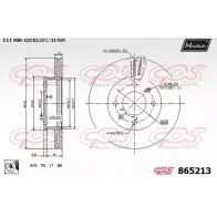 Тормозной диск MAXTECH 0YLFAY 1194807493 865213.0080 86 5213