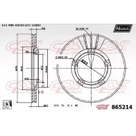 Тормозной диск MAXTECH 1194807499 865 214 865214.0080 EMTY71
