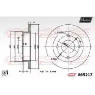 Тормозной диск MAXTECH 1194807517 86521 7 6EHYW 865217.0080