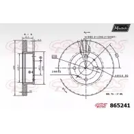 Тормозной диск MAXTECH 865241.0000 Hyundai Accent 865 241 AXNNB8R