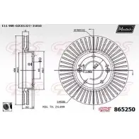 Тормозной диск MAXTECH 8 65250 865250.0060 1194807676 PBJXAOV