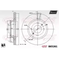 Тормозной диск MAXTECH 865261.0060 86 5261 1194807724 0QDAICM