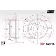 Тормозной диск MAXTECH 1194807749 EAGZJXH 865266.0080 86526 6
