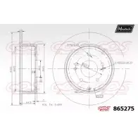 Тормозной диск MAXTECH 1194807801 8652 75 V7TW0O2 865275.0000