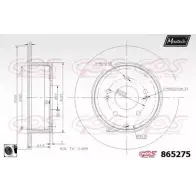 Тормозной диск MAXTECH O8KX69N 1194807802 865275.0060 86527 5