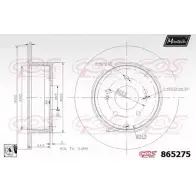 Тормозной диск MAXTECH 1194807803 865275.0080 Z8BO03 86527 5