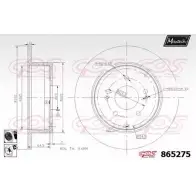Тормозной диск MAXTECH 0R6I6K3 1194807804 865275.6060 8652 75