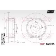 Тормозной диск MAXTECH 1194807805 865 275 865275.6880 Z9RFL