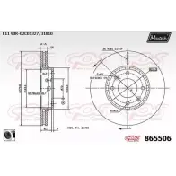 Тормозной диск MAXTECH 86550 6 865506.0060 B3EH63 1194807916