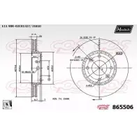 Тормозной диск MAXTECH 27W2G 8 65506 1194807917 865506.0080