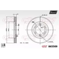 Тормозной диск MAXTECH 86 5509 43D2Y 1194807929 865509.0080