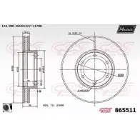 Тормозной диск MAXTECH 1194807934 0XSCSQX 8 65511 865511.0060
