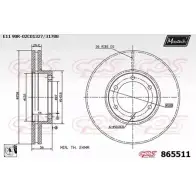 Тормозной диск MAXTECH 8655 11 LKZ78OS 1194807935 865511.0080
