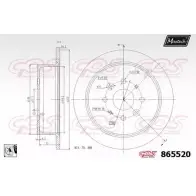 Тормозной диск MAXTECH 86552 0 1194807983 MKDN9XF 865520.0080