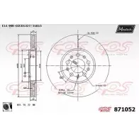 Тормозной диск MAXTECH 871052.0060 8710 52 4NSQ8BC 1194808305