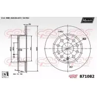 Тормозной диск MAXTECH HGEVI 1194808480 871082.0080 8710 82