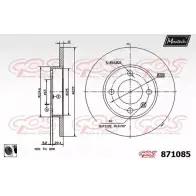 Тормозной диск MAXTECH 8710 85 3DOVJ 1194808497 871085.0060