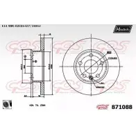 Тормозной диск MAXTECH 97HNS 1194808515 871 088 871088.0060