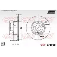 Тормозной диск MAXTECH 6PIL0 871088.0080 1194808516 87108 8