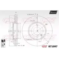 Тормозной диск MAXTECH 871097.6060 1194808571 LNE9U8 87 1097