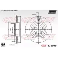 Тормозной диск MAXTECH 871 099 1194808581 871099.0060 5WL7Q