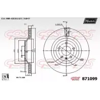Тормозной диск MAXTECH ZP2QWV6 1194808582 87 1099 871099.0080