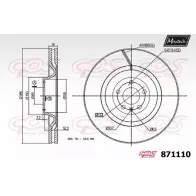 Тормозной диск MAXTECH 8711 10 P7AU12 871110.0000 1194808646