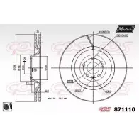 Тормозной диск MAXTECH 87111 0 871110.0060 5IXVG4G 1194808647