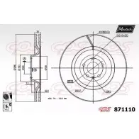Тормозной диск MAXTECH 1194808649 Y2G1N69 8711 10 871110.6060