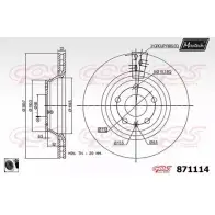 Тормозной диск MAXTECH 871114.0060 8711 14 1194808671 I6TZ2Y