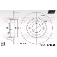 Тормозной диск MAXTECH 8711 16 1194808684 871116.0080 ZN329