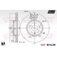 Тормозной диск MAXTECH 1194808803 871139.0060 8711 39 ROP4XC0
