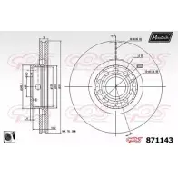 Тормозной диск MAXTECH 1194808827 OIN7MNI 8711 43 871143.0060