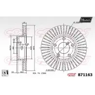Тормозной диск MAXTECH XBW4I5 1194808948 871163.0080 871 163