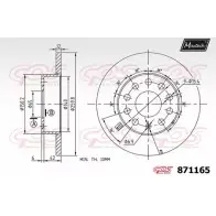 Тормозной диск MAXTECH 8711 65 SLYBV 871165.0000 1194808958