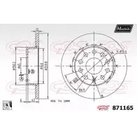 Тормозной диск MAXTECH 871165.0080 8 71165 LI4UHRI 1194808960