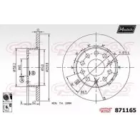 Тормозной диск MAXTECH 87 1165 W7Q9DQJ 1194808961 871165.6060