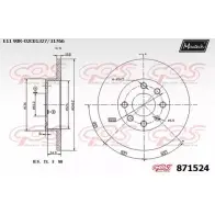 Тормозной диск MAXTECH 1194809084 871524.0000 87152 4 DN67SUA