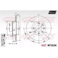 Тормозной диск MAXTECH 871524.6880 8 71524 Y8793XK 1194809088