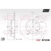 Тормозной диск MAXTECH 871538.0080 1194809170 87 1538 RXCAKY