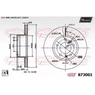 Тормозной диск MAXTECH 873001.0080 873 001 U3NON 1194809399