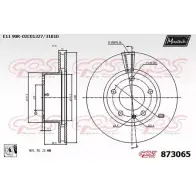 Тормозной диск MAXTECH 873 065 1194809723 J5ZHT 873065.0080