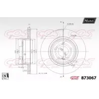Тормозной диск MAXTECH 1194809735 873067.0080 87 3067 IH6H9